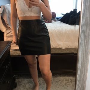 Express leather skirt NWT